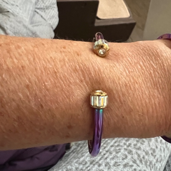 Henri Bendel Jewelry - Authentic Henri Bendel multi color and crystal bangle bracelet